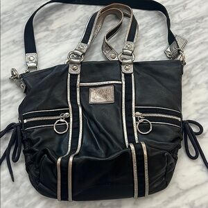Coach black Poppy bag